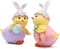 2 PCS Easter Chick Decorations Spring Easter Chicken Decors Figurines Tabletopper Decorations for Party Home Holiday Cute Egg Easter Day Gifts
